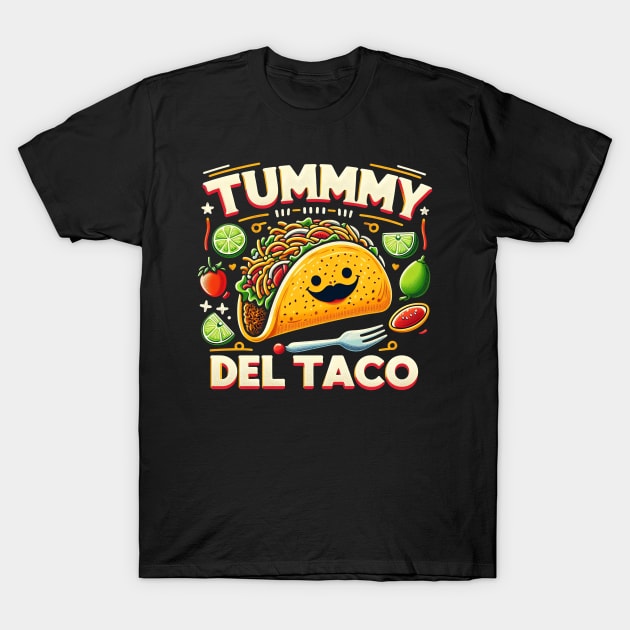 Tummy Del Taco T-Shirt by UnleashedCreationz